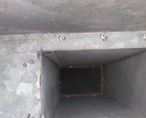 Prachové znečištění - po čištění